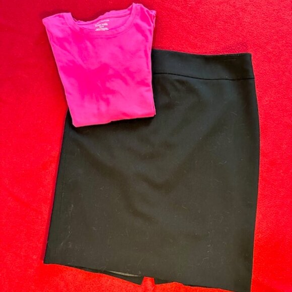 Anne Klein Classic Fit Black Skirt - Sz 6 - Picture 2 of 12